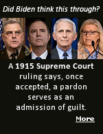 A Presidential Pardon does not take effect unless the suspect accepts it. According to a little known 1915 ruling from the Supreme Court, once accepted, the pardon serves as an ''imputation of guilt,'' or what's more commonly known as an admission.